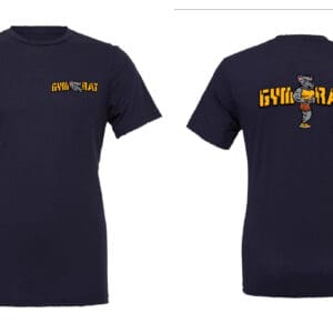 Navy GymRat T-shirt with rat logo