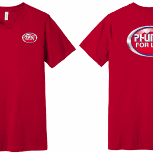 Red shirt with PFUNCT for life logo