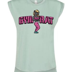 LADY GYM RAT, MINT GREEN (SLEEVLESS)(S,M,L,XL)